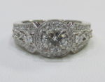 Venetti Diamond 18K White Gold Engagement Ring