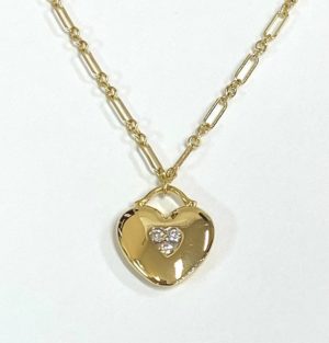 Tiffany Heart Pendant & Chain