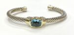 David Yurman Nobless Blue Topaz Cuff Bracelet