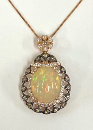 LeVian Opal Diamond Pendant