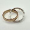 Tiffany & Co. 1837 Interlocking Circles Ring 18K Rose Gold and Sterling Silver